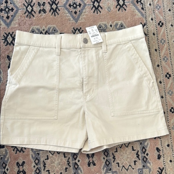 J. Crew Factory Pants - J. Crew Factory Cream High Waist Shorts 30 NWT